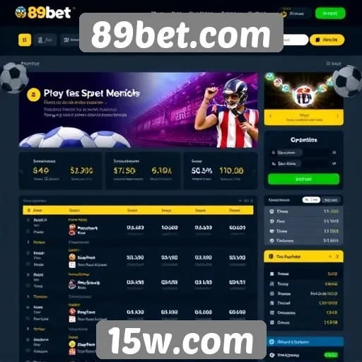 Navegação e interface do usuário no 89bet.com
